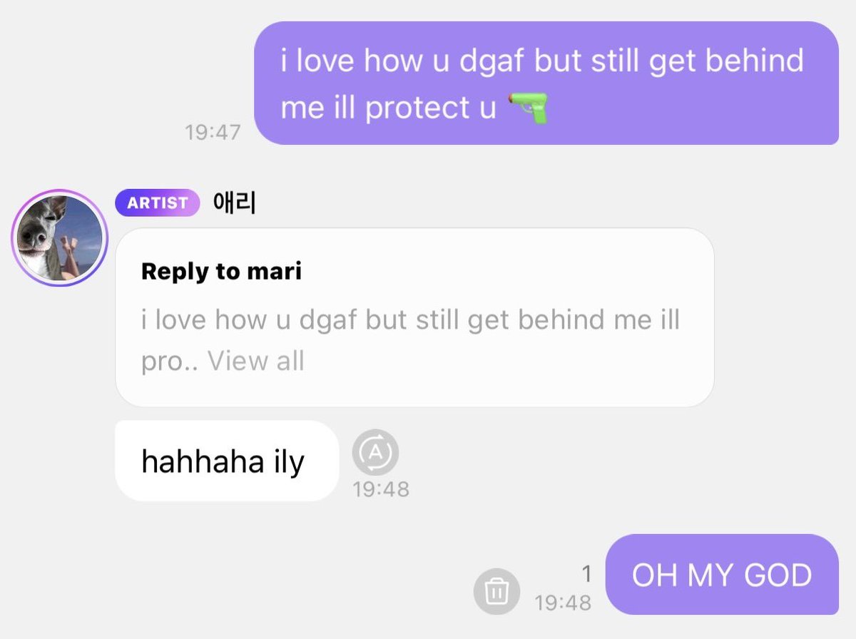 pachixmari's tweet photo. GISELLE RESPONDED TO MY BUBBLE AKJDJF OH MY GOD https://t.co/v7PMbzp7ZM