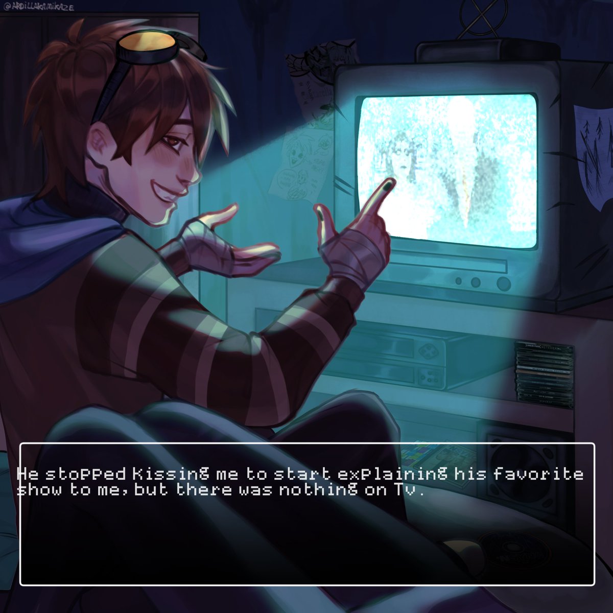 ArdillaKamikaze's tweet photo. La estática tiene lore #ticcitoby #creepypasta https://t.co/YLhpobzWJo