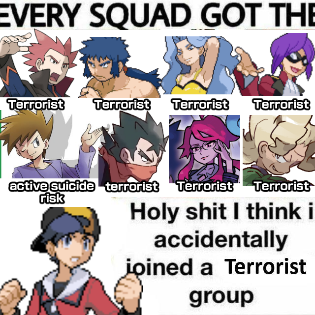 caldyrus's tweet photo. i know pokespe and gameverse are different continuities but something about 90% of the indigo league being wanted criminials really gets me. so i like to imagine its true in gameverse too. https://t.co/31udubvrbw