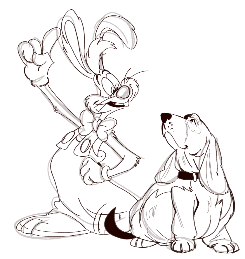 schumisnoopy's tweet photo. columbo x roger rabbit progress https://t.co/Yr5og7j3mk