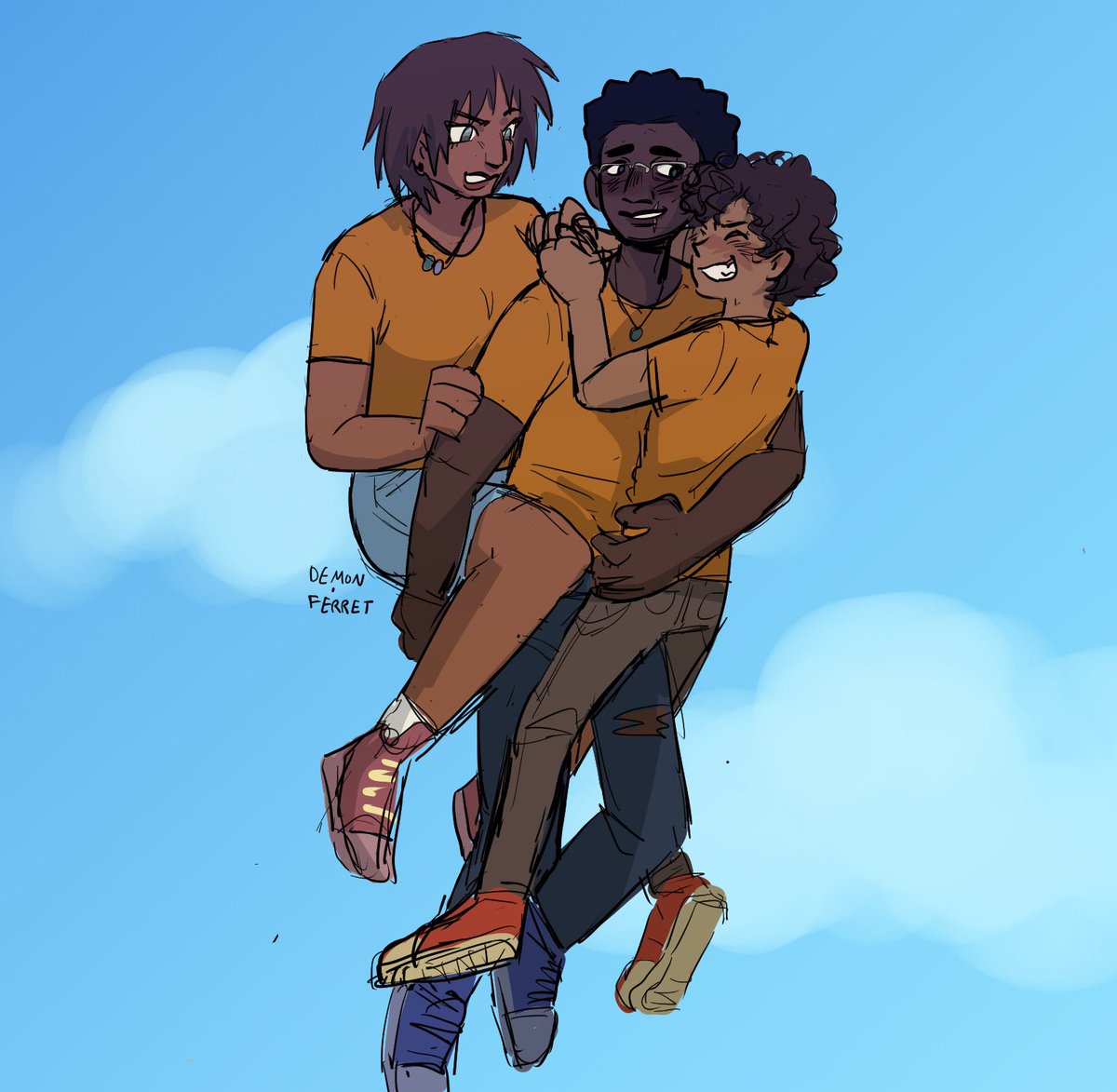 blueinkjpeg's tweet photo. That lost trio that I love dearly 
#heroesofolympus https://t.co/XnTrzT92WX
