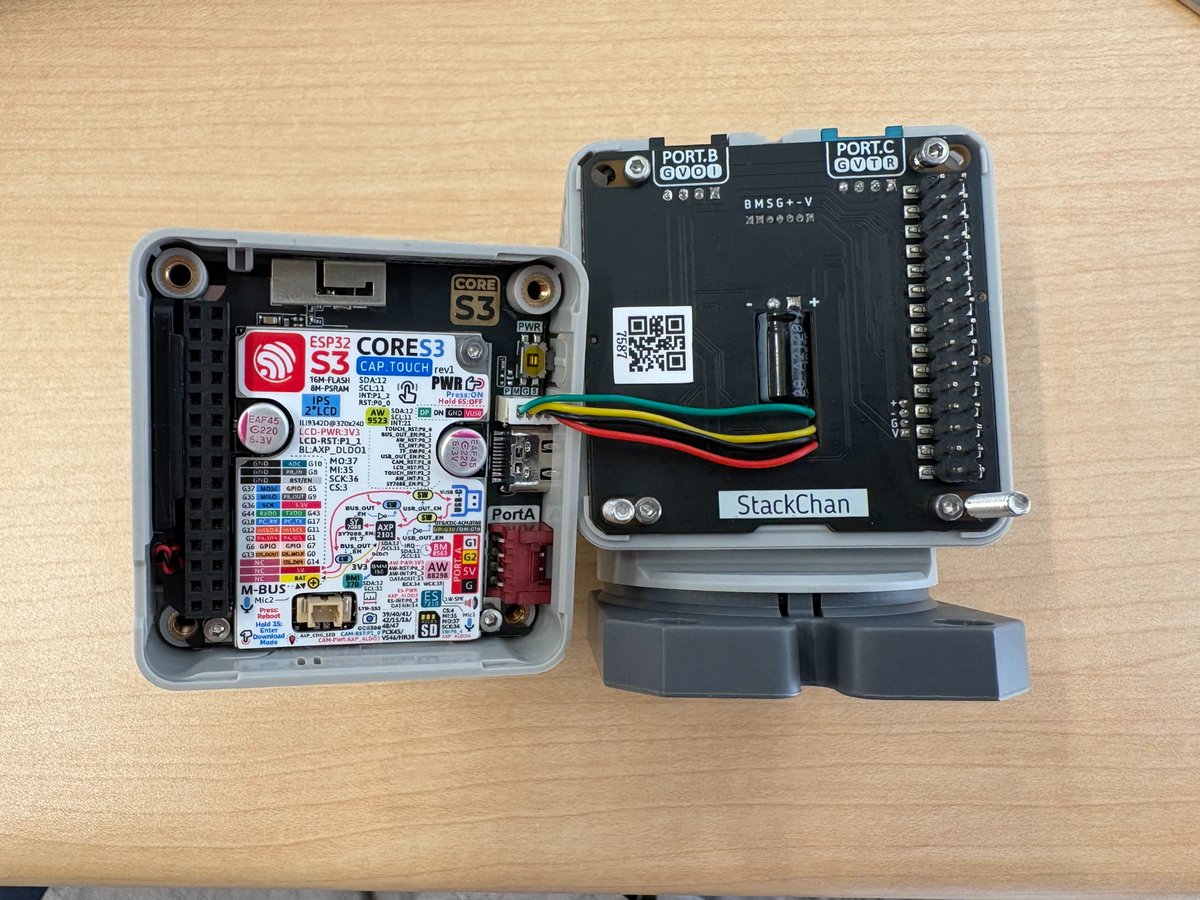 forcesteed's tweet photo. ｱｱ…ｱ…

#ｽﾀｯｸﾁｬﾝ #M5Stack https://t.co/t4cHEEBTO1