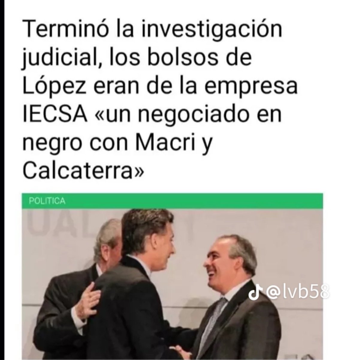 MDKporsiempre's tweet photo. Recordatorio para los distraídos:
El primo de Macri que hoy mencionaron los abogados de Cristina es Calcaterra. Calcaterra, dueño de IECSA es el dueño junto a finansur la financiera del Boca de Macri, de los fajos de dólares termosellados de los bolsos de López
#CalcaterraEsMacri https://t.co/uGQZP7JDWf