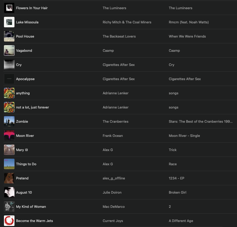 dayglowraven's tweet photo. it's come to my attention that the MLS community is not familiar with Cavan Sullivan's gameday prep playlist he made for apple music. someone needs to check on this kid because why is he listening to the smiths and the lumineers to get hype https://t.co/A6bNGD48uJ