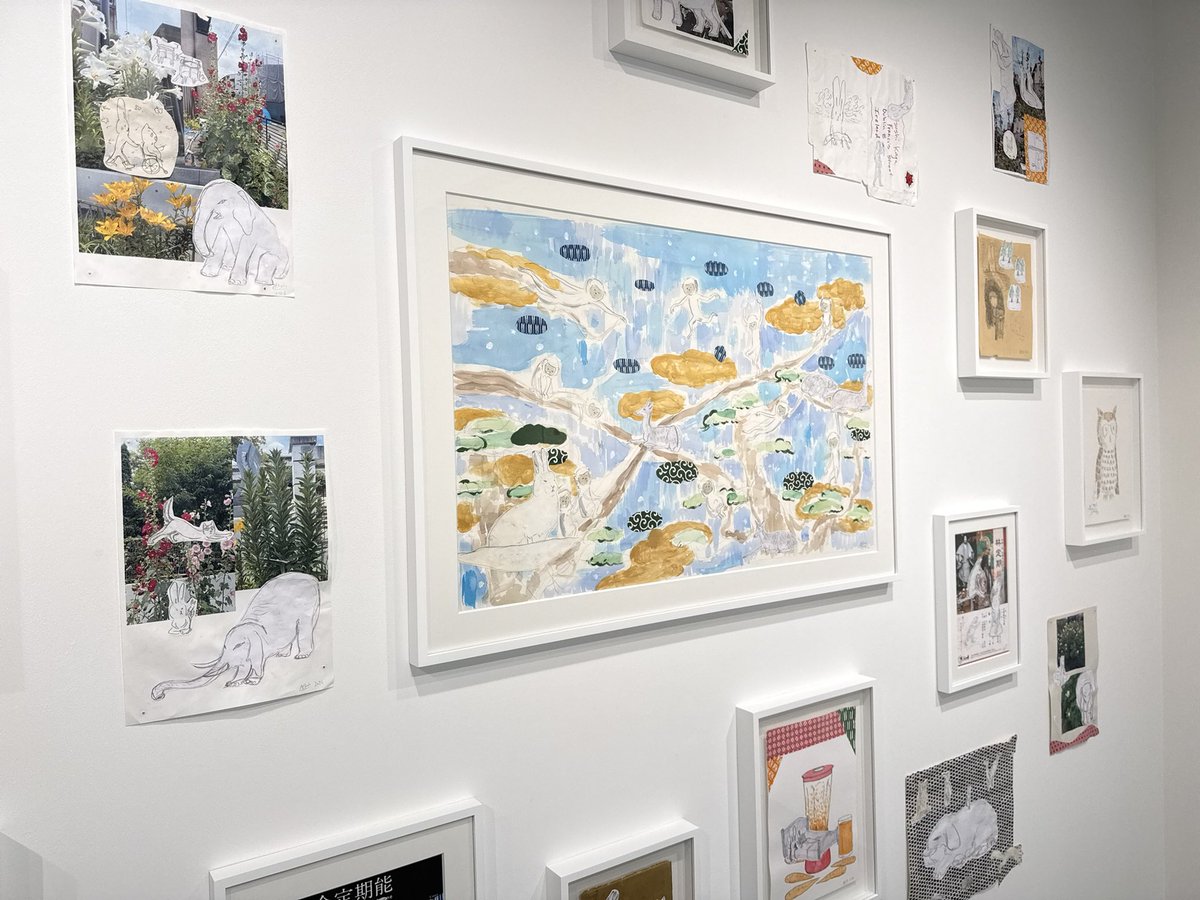 mochiunagi's tweet photo. MAHO KUBOTA GALLERYでグループ展「Shaping the Unseen── まだ見ぬかたち」を見てきた。グループ展からギャラリーの価値観が見えてくる。絵画の形式に問いを発しているのだな。 https://t.co/qk8yVcFQBe