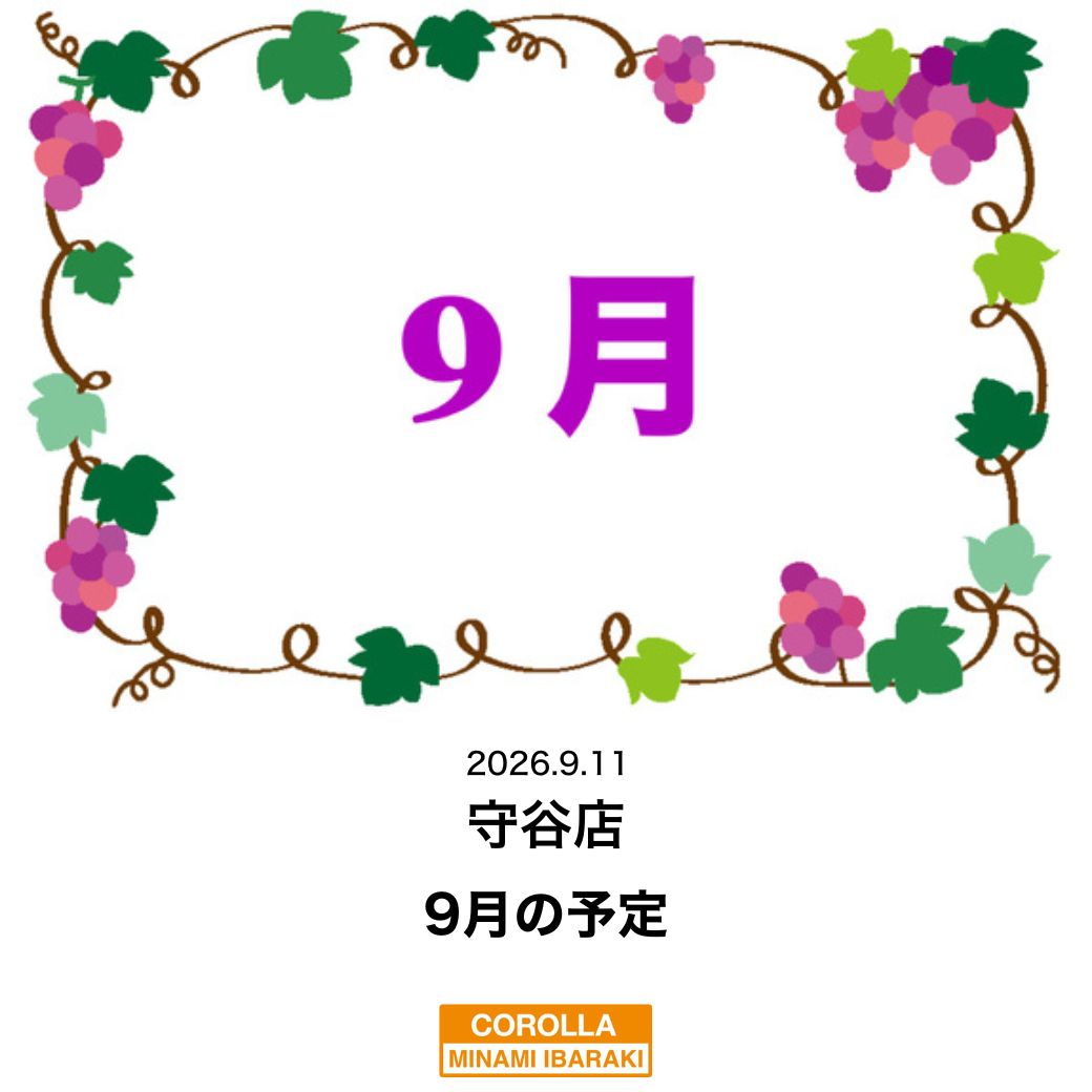 cmibaraki's tweet photo. こんにちは！

トヨタカローラ南茨城株式会社　守谷店です(^^)/
気温がだいぶ落ち着いてきました～

朝と夜は長袖の方がいいくらいですね💦

涼しくなりました9月！！

守谷店ではスマホの料金見直し相談会を実施します！！

https://t.co/d3yHb29Lyw

ポイントカードだったり、会員カードだったり今はスマホがないと不便なことも多いかと思います💦

だからこそ、些細なことでも構いませんので皆様のお話を聞かせてください！

9月26日、9月27日の2日限定で予約制なので
必ず1度お電話にてお問い合わせください😊

予約制なので待ち時間がありません👍

どうぞよろしくお願いいたします！

点検やオイル交換の時期の方も
年末につれて混み合うことが予想されております💦

タイヤ入替の時期にもなりますので
お早目の予約のほうをよろしくお願いいたします!(^^)!

皆様のご来店、心よりお待ちしております。

#TOYOTA
#カローラ南茨城
#カローラ南茨城守谷店