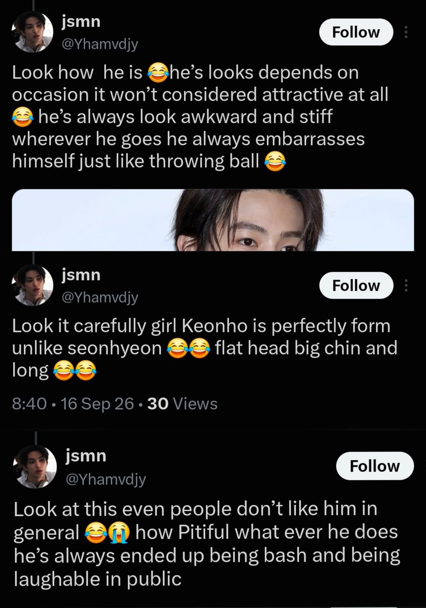 PROTECTESH's tweet photo. ‼️ MASS REPORT ‼️

🚨 TARGET HARASSMENT &amp; BODY-SHAMING REMARKS 🚨

🔗 https://t.co/mX2yZ4UHQS
🔗 https://t.co/jIGYq8zxer
🔗 https://t.co/93ZVQgJfCy
🔗 https://t.co/NC4lUaRrj0
🔗 https://t.co/dGHsSnXi67

📌 Report under:
- Hate → Hateful references 5x
- Spam 5x
- Mass Login https://t.co/0s6hGotE5q