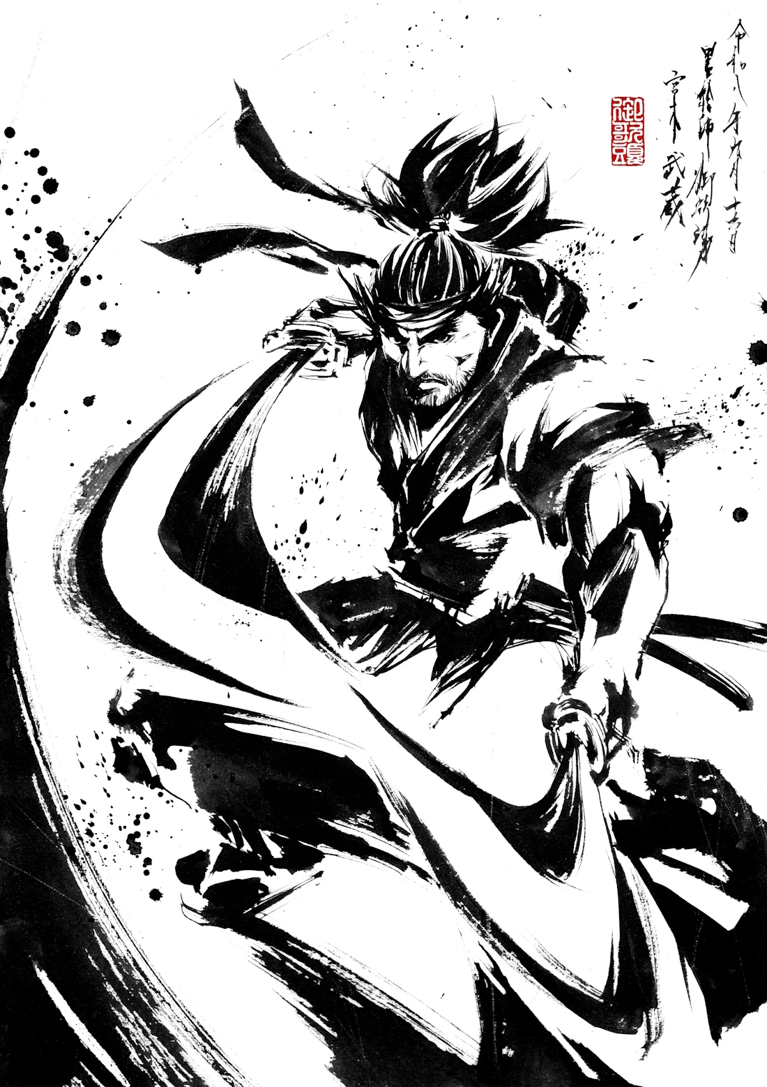 墨絵師 御歌頭【Sumi-E OKAZU】 (@sumieokazu) / X