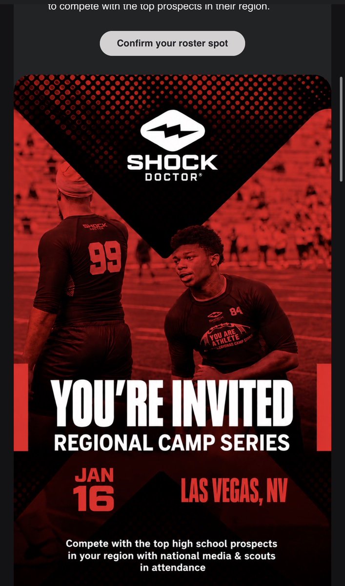 ryanlee2030's tweet photo. You are athlete regional camp invitation. Grateful for the opportunity.  
Hudl Profile: https://t.co/vT2JkqLqXR. @CoachTMcCormick @CreekFB @youareathlete https://t.co/WtubAmKPxT