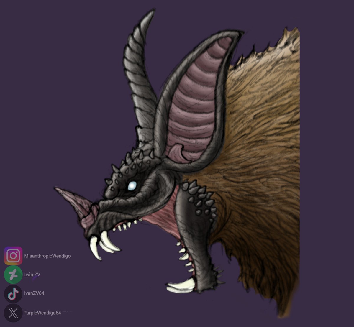 PurpleWendigo64's tweet photo. Titanus Camazotz

Monarch Designation: Camazotz
Nature: Bio-Sonic
body Height: 59 Meters
Wingspan: 210 Meters
Behavior: Destroyer
Range: Worldwide

"Very soon, our Great Father will set the Earth on Fire, unleashing the Eternal Bat that will destroy the Stars and Mankind." https://t.co/D8tHN0oOlk