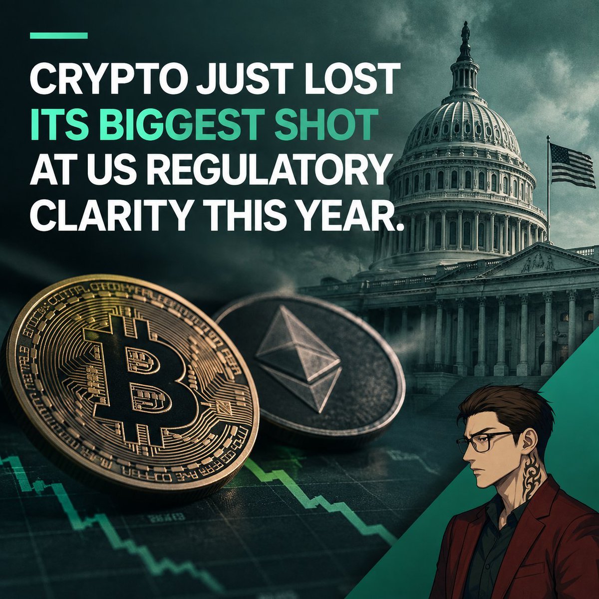 sidra_updates's tweet photo. 🚨 BREAKING: The U.S. Senate failed to advance the CLARITY Act, delaying one of the biggest crypto regulatory reforms in years.

📉 Bitcoin, altcoins, and crypto stocks reacted sharply as hopes for immediate regulatory clarity faded.

⚖️ The battle now shifts back to regulators like the SEC & CFTC, while the crypto industry waits for the next catalyst.

#Bitcoin #Crypto #CLARITYAct #SEC #CFTC #Blockchain 
DYOR