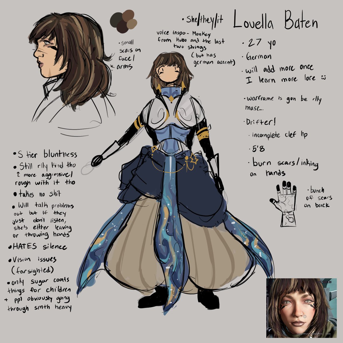 _lulumoo_'s tweet photo. what’s up warframe art community… I come with an oc sacrifice…. please welcome me 🐺 (yesiwilldrawwarframecharactersnextespeciallylyon) #warframe #warframeart #drifteroc https://t.co/kWH3gEAZQf