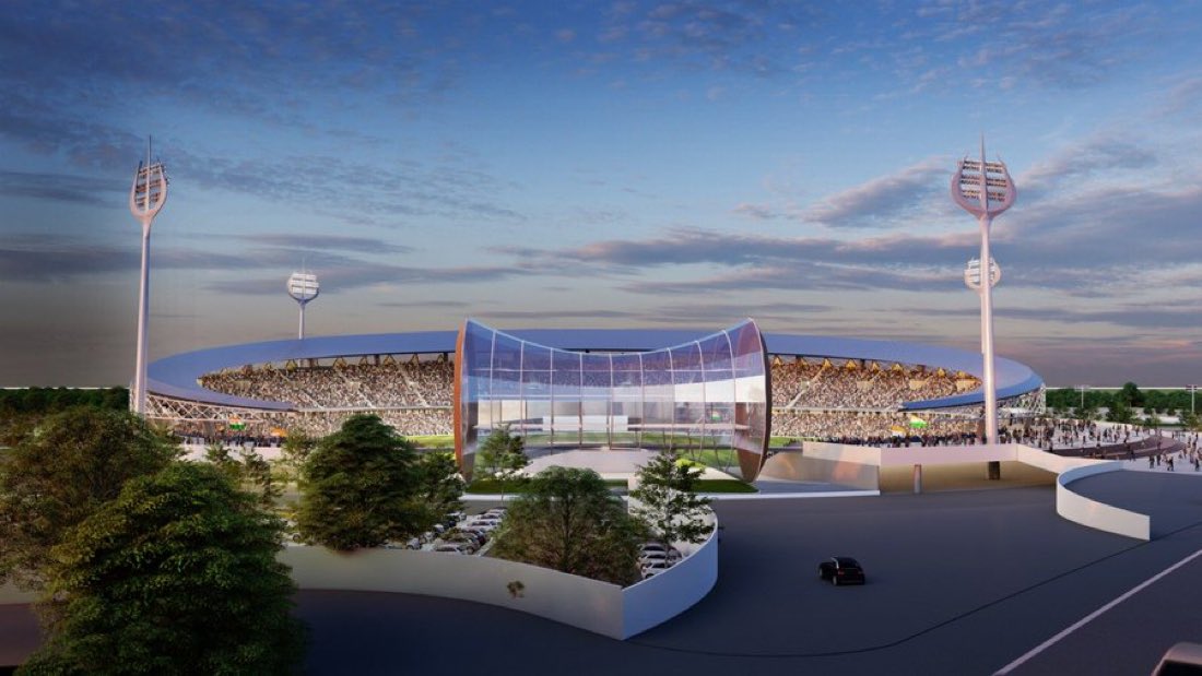 mufaddal_vohra's tweet photo. Varanasi Stadium set to host the WPL 2027 matches. (Abhishek Tripathi). https://t.co/9Inwa0Rh0Q