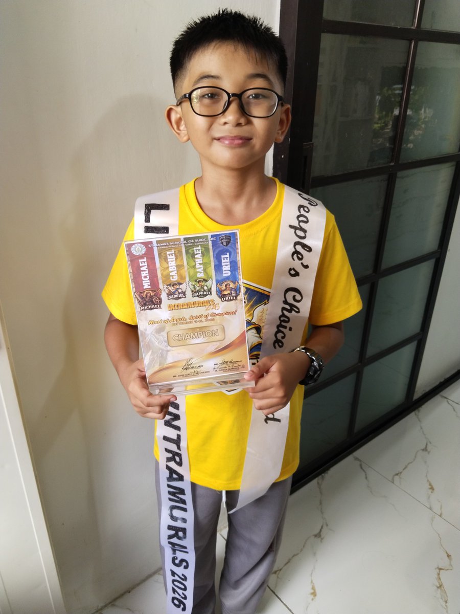 Lenz0819's tweet photo. So proud of you nakkong!ππ
Little Mr. Intramurals 2026 ππ
Peopleβs Choice Award π³οΈβ€οΈ
Future heartbreaker? Hahaha! ππ
#CongratulationsRiley οΏ½οΏ½οΏ½
#LittleMrIntramurals2026 π
#PeoplesChoiceAward β€οΈ
#ProudMoment π₯Ή
#OurLittleChamp π
#PageantKing π
#RileyTheChamp π https://t.co/LyUY29oQRL