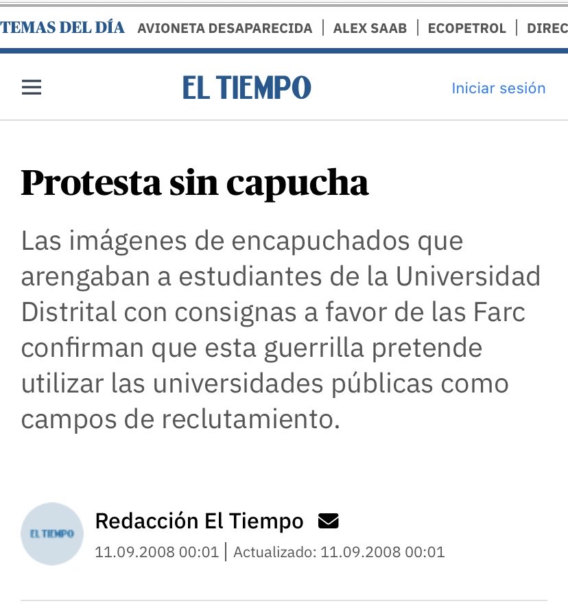 Sohoabby's tweet photo. @ArielAnaliza Ariel, usted no puede desconocer que las universidades públicas están infiltradas por la guerrilla. https://t.co/D42cAbNiNJ