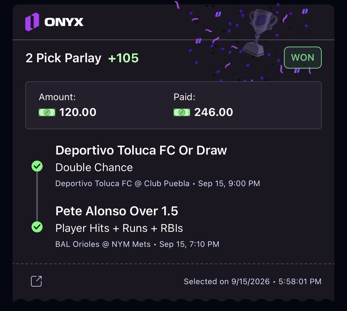 BaneSquad_'s tweet photo. 1 Tennis Leg away from a Discord SportBook Sweep 😮‍💨✅✅✅✅✅

If you’re in the Winible, YOU UP TOO ‼️‼️ https://t.co/cZelEp0iYD