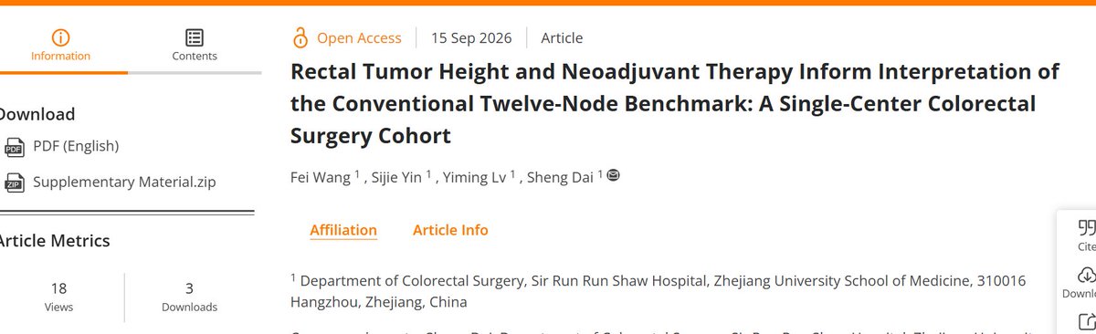 AIC1922's tweet photo. 🚀 Recommended Reading from Volume 97, Issue 9!
📎:https://t.co/9nFcu61f7F
📎:
https://t.co/fq00Fsubiv
#ColorectalSurgery #RectalCancer #PancreaticSurgery #SurgicalOncology #NeoadjuvantTherapy #PerioperativeCare #AnnaliItalianidiChirurgia #Surgery https://t.co/HpPytDzXcX