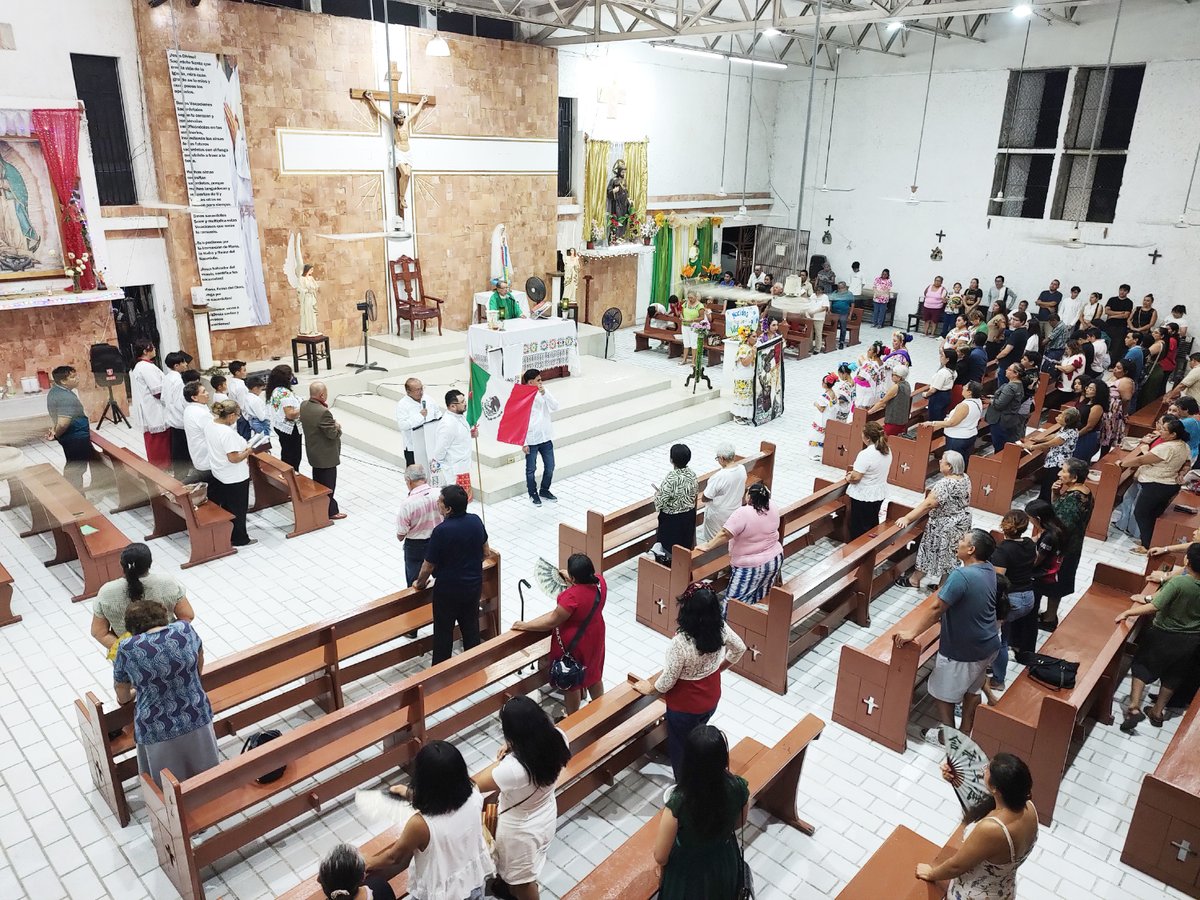 KofC17543's tweet photo. Con alegría y gratitud, los Caballeros de Colón nos unimos a la celebración de las Fiestas Patrias en la Parroquia de Cristo Obrero, participando en la Misa por la Patria y en el Festival parroquial. Fue un momento de fe, convivencia y amor a México. Sep 13, 2026.

@KofC #KofC https://t.co/RwgE4flWvt