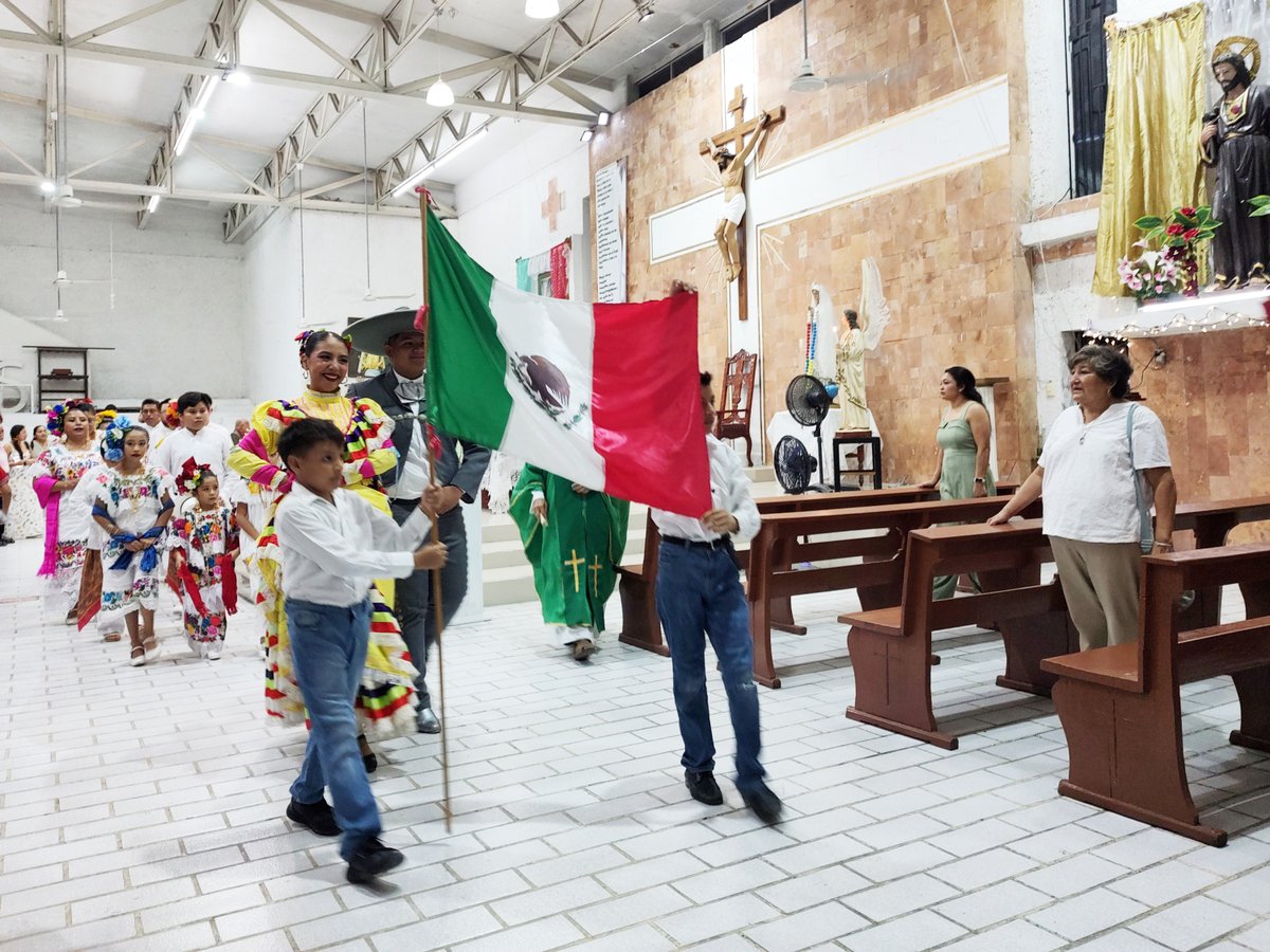 KofC17543's tweet photo. Con alegría y gratitud, los Caballeros de Colón nos unimos a la celebración de las Fiestas Patrias en la Parroquia de Cristo Obrero, participando en la Misa por la Patria y en el Festival parroquial. Fue un momento de fe, convivencia y amor a México. Sep 13, 2026.

@KofC #KofC https://t.co/RwgE4flWvt