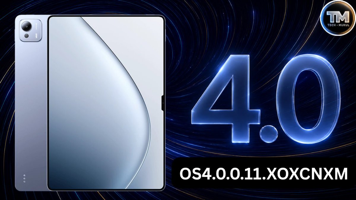 TECH__MUKUL's tweet photo. #XiaomiPad7Ultra 12.5 #HyperOS4 #September 2026 BETA Update Spotted 🚀
📌 HyperOS 4: OS4.0.0.11.XOXCNXM
✨ Region: China 🇨🇳
🔍 Status: Currently Spotted as a BETA build. The stable build is not yet ready. Once the official Stable update will be prepared, full details will be shared here immediately.