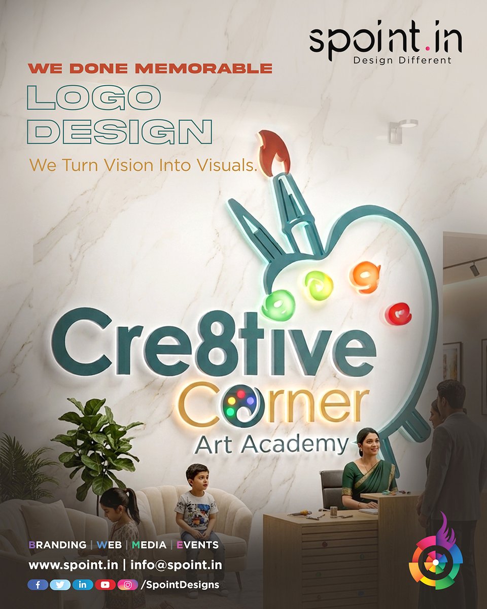 SpointDesigns's tweet photo. 🎨 We turn vision into visuals! Memorable logo designs &amp; powerful branding that make your business stand out.

🌐 https://t.co/zPQAdT1yu7

#LogoDesign #BrandingChennai #GraphicDesign #Spoint https://t.co/Sz57JSVVuJ