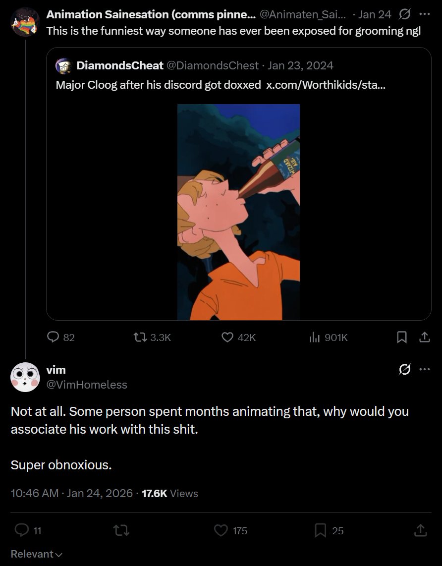 DiamondsChest's tweet photo. Not surprised at all that the Planet Dolan Pedophile Animator doesn't like the Pedophile callout video I did 🙄 https://t.co/kRpFsBuQnh