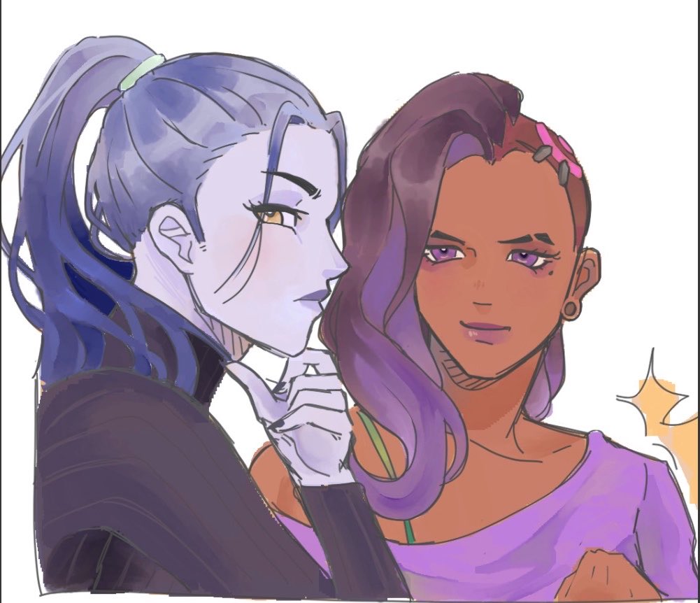jubilantjuno's tweet photo. 👀 #Overwatch #Widowmaker #Sombra https://t.co/eW03G7fKzC