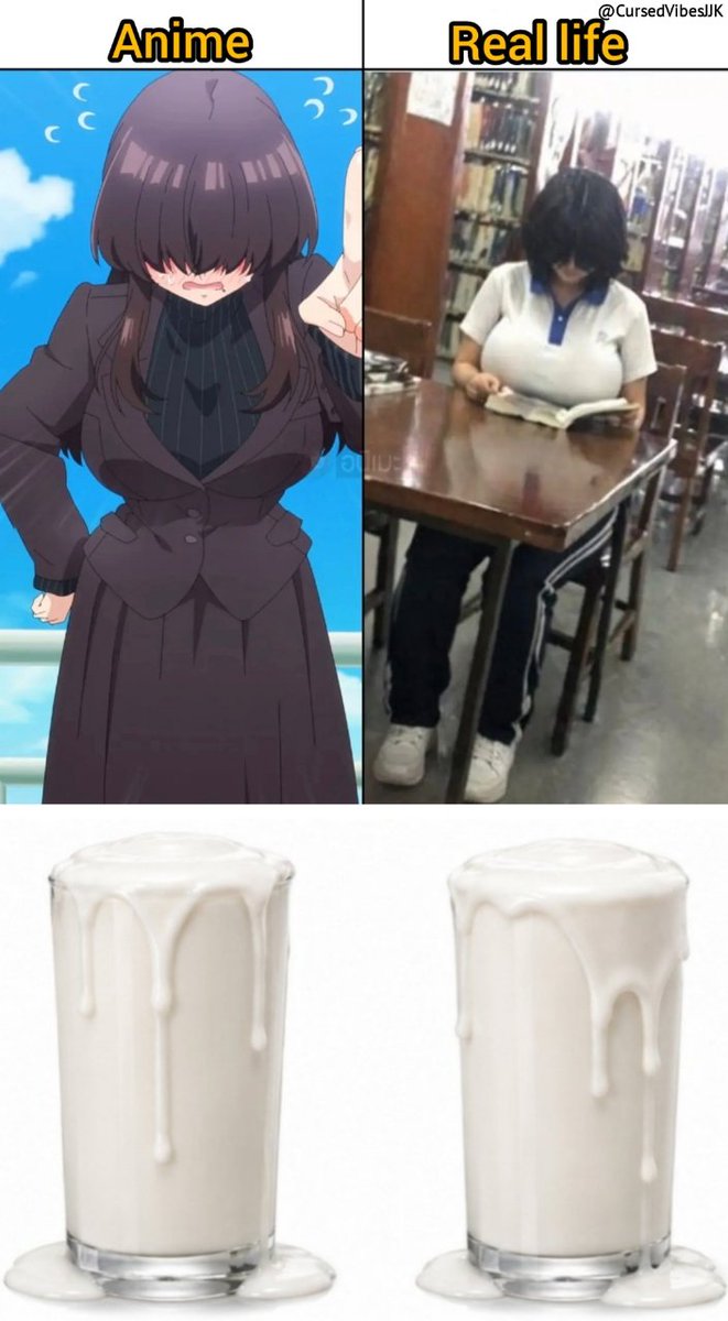 CursedVibesJJK's tweet photo. Anime X Real life https://t.co/indPqGl1as