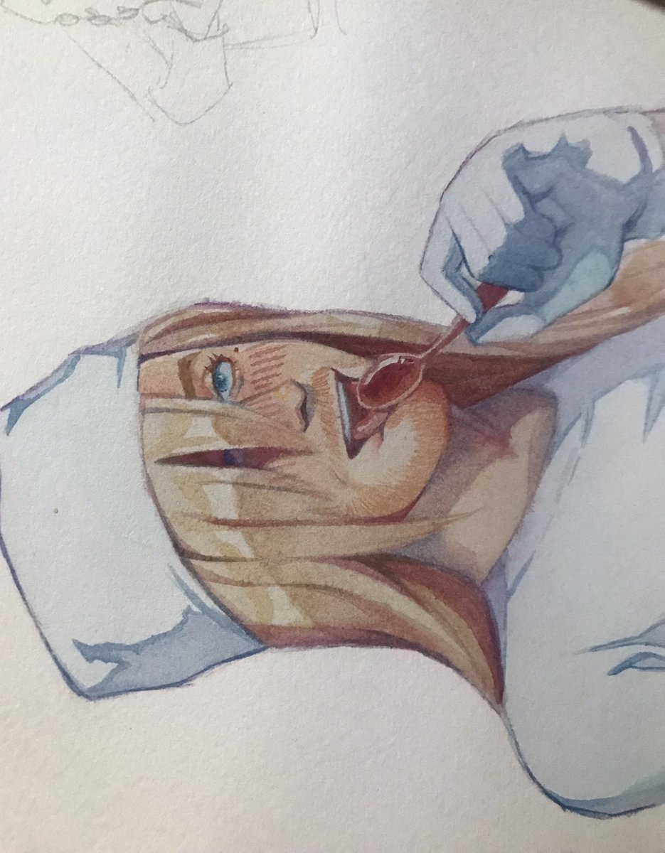 riddlrrpilled's tweet photo. watercolor warmup 2day https://t.co/aKtWvlUw3Y