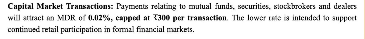 sitikanthan's tweet photo. Capital market transactions now attract an MDR of 0.02%, capped at ₹300 per transaction. Sounds tiny but this will hurt the investors — the goalpost for financial independence shifts further. The system wants you to work till you die. There is no other way.#financial independence FIRE 🔥