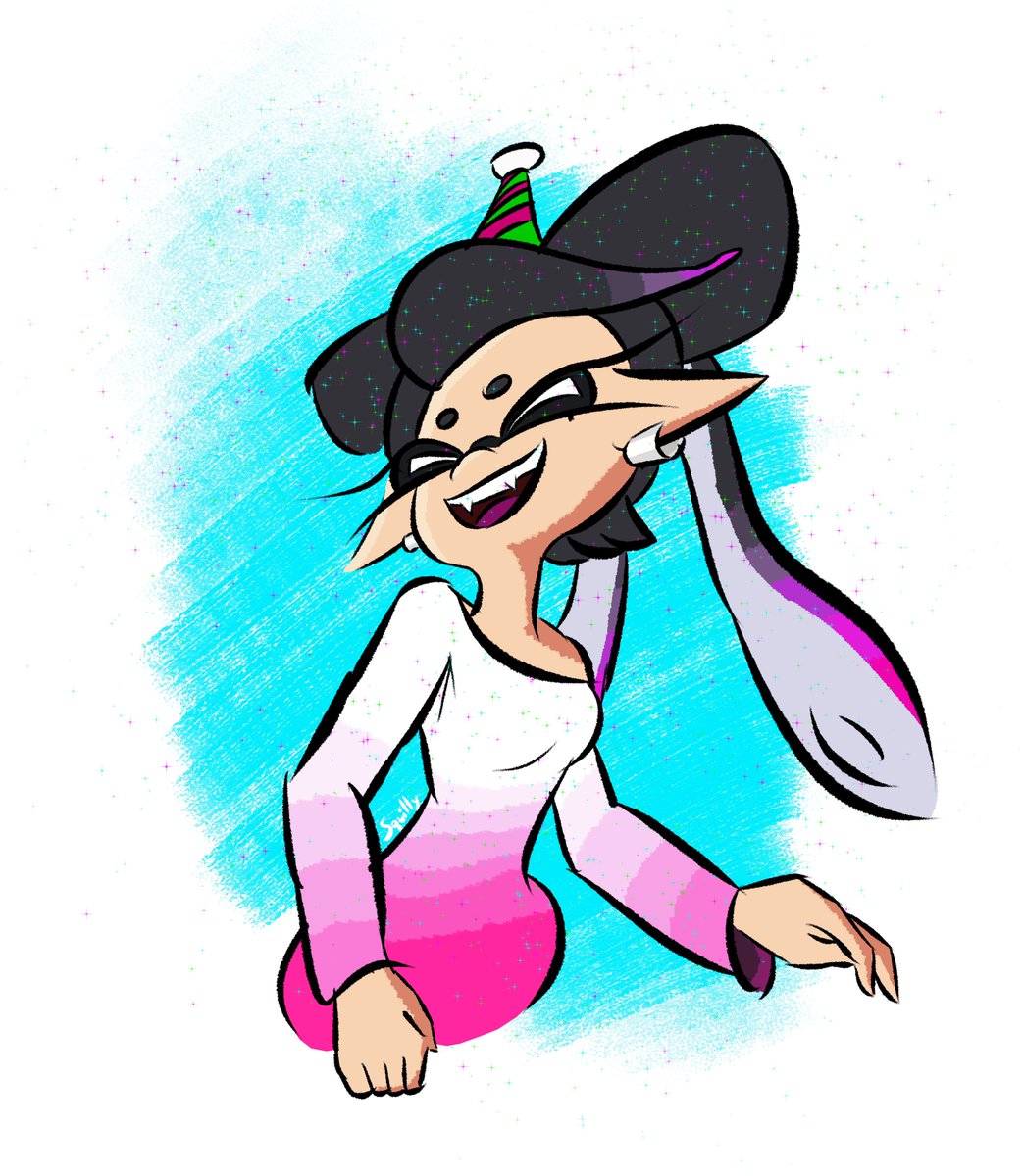 SemiDailyCallie's tweet photo. it's my birthday today so she gets a fun little hat :3 https://t.co/0wlFRI8Rk1