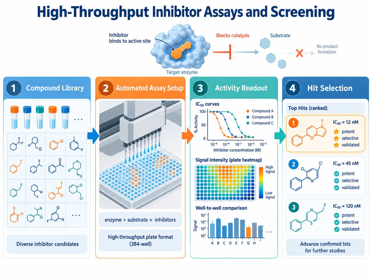 CreativeEnzyme's tweet photo. High-throughput screening turns large compound sets into focused experimental decisions. ⚙️
Assay formats designed for higher throughput • Parallel evaluation of large compound sets

👉 https://t.co/n3yfmri6lb https://t.co/OITTUNYWzT