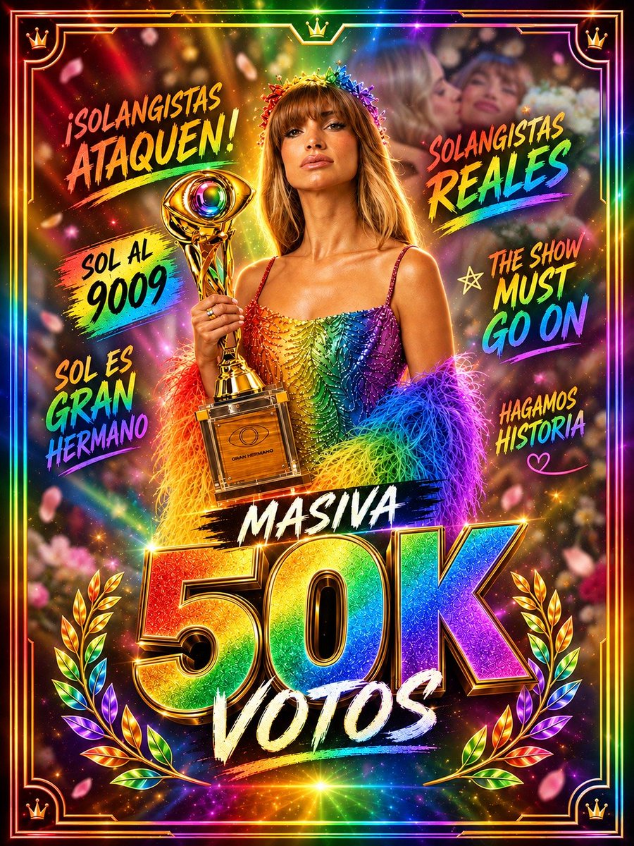 cotyverse's tweet photo. 32° dinámica de votos
SOL AL 9009 🔥

META: 50.000 VOTOS

junto con el hashtag #tormentaxsol Comenten sus comprobantes de votos CON LA CANTIDAD DE VOTOS EMITIDOS para mayor control

Pueden votar por: https://t.co/mgd49rOSd2 o https://t.co/D0MRoM1QWe
@idkjlyn
#GranHermano https://t.co/j9XowZaPyp