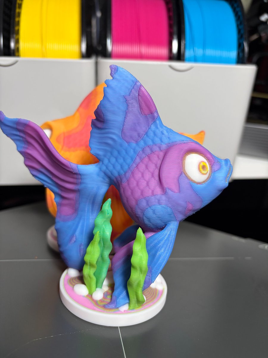 mataro37's tweet photo. 完走。ノーエラー。使用したのはPrusament PLA Color Mixの4本。3DP、どんどん進化するね~。どんどん沼が深くなるね~。どんどんお金とんでくね~。#PRUSA #COLORMIX #INDX https://t.co/4hOedpsPBN