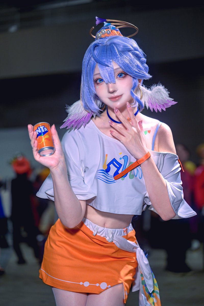 nyam_nyamGo's tweet photo. *cosplay   コスプレ           
【崩壊スターレイル ︎︎⟡ ロビン】

ファンタコラボ衣装🍊🪽
綺麗に撮って頂きありがとうございました！🥹🙏✨

photo▶︎(@GecYuya)  
#Robin https://t.co/TNnRyewmnm