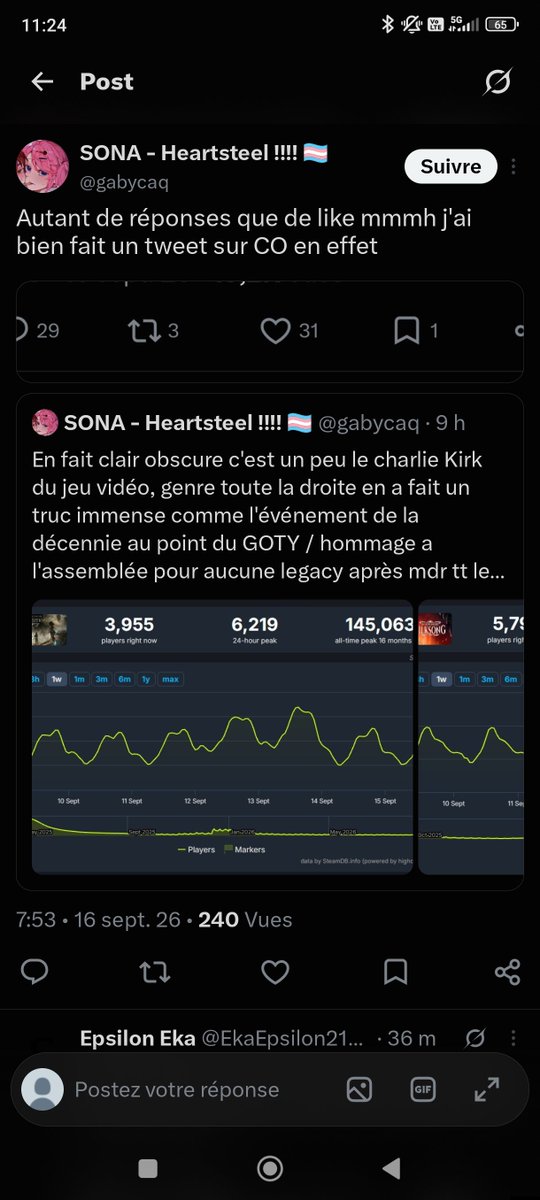 Ffdsx180668's tweet photo. @gabycaq T'es vraiment une p*te en manque d'affection pour flex pour 50 likes 🤣🤣🤣🤣🫵🫵🫵🫵 https://t.co/wcCiZ7o0Sd