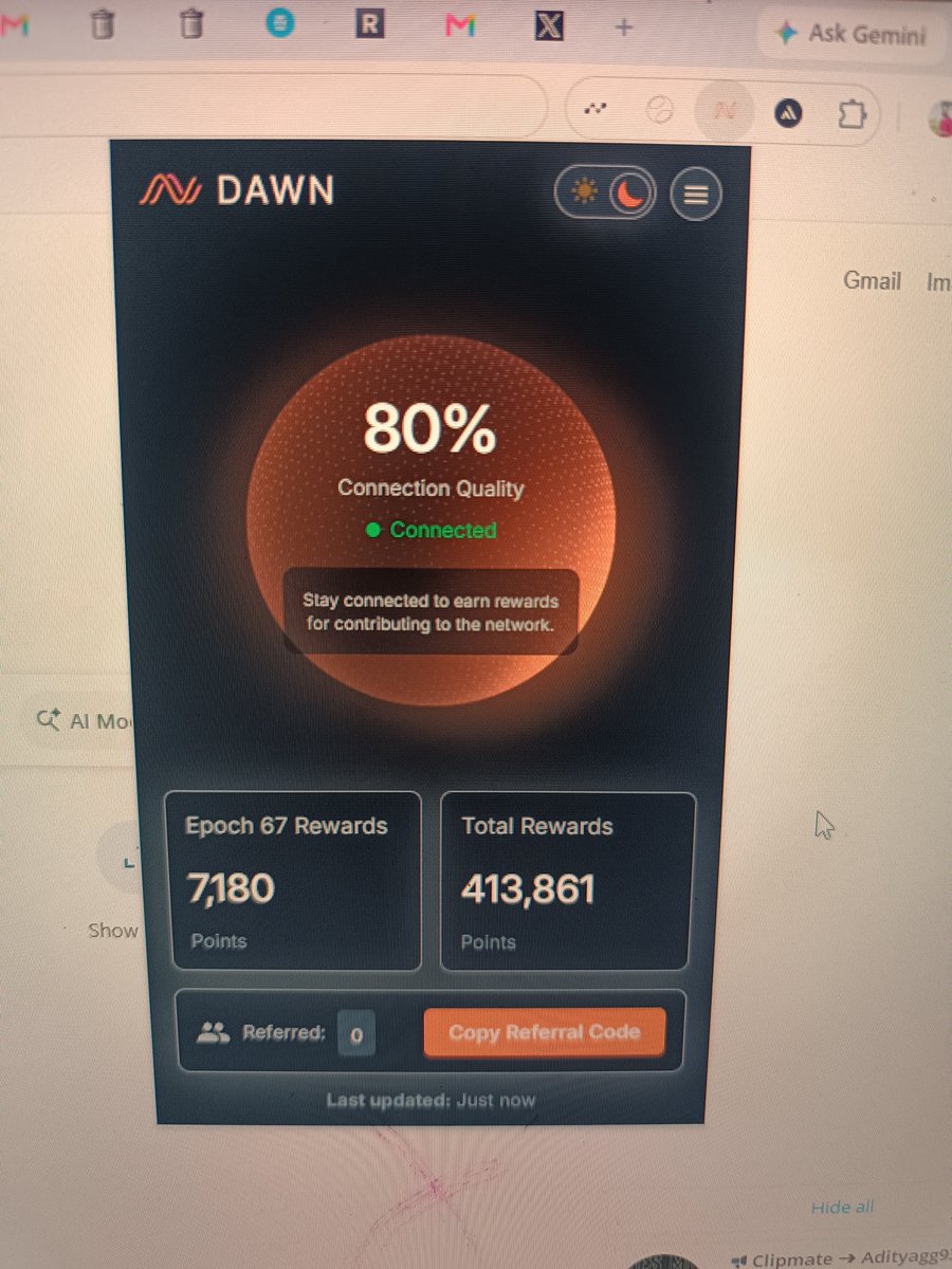 0xAdi_web3's tweet photo. @CryptoRohit07 @dawninternet itna hain mera 🫠🫠

refer code- a5wzxugh https://t.co/o5ctTKMYsp