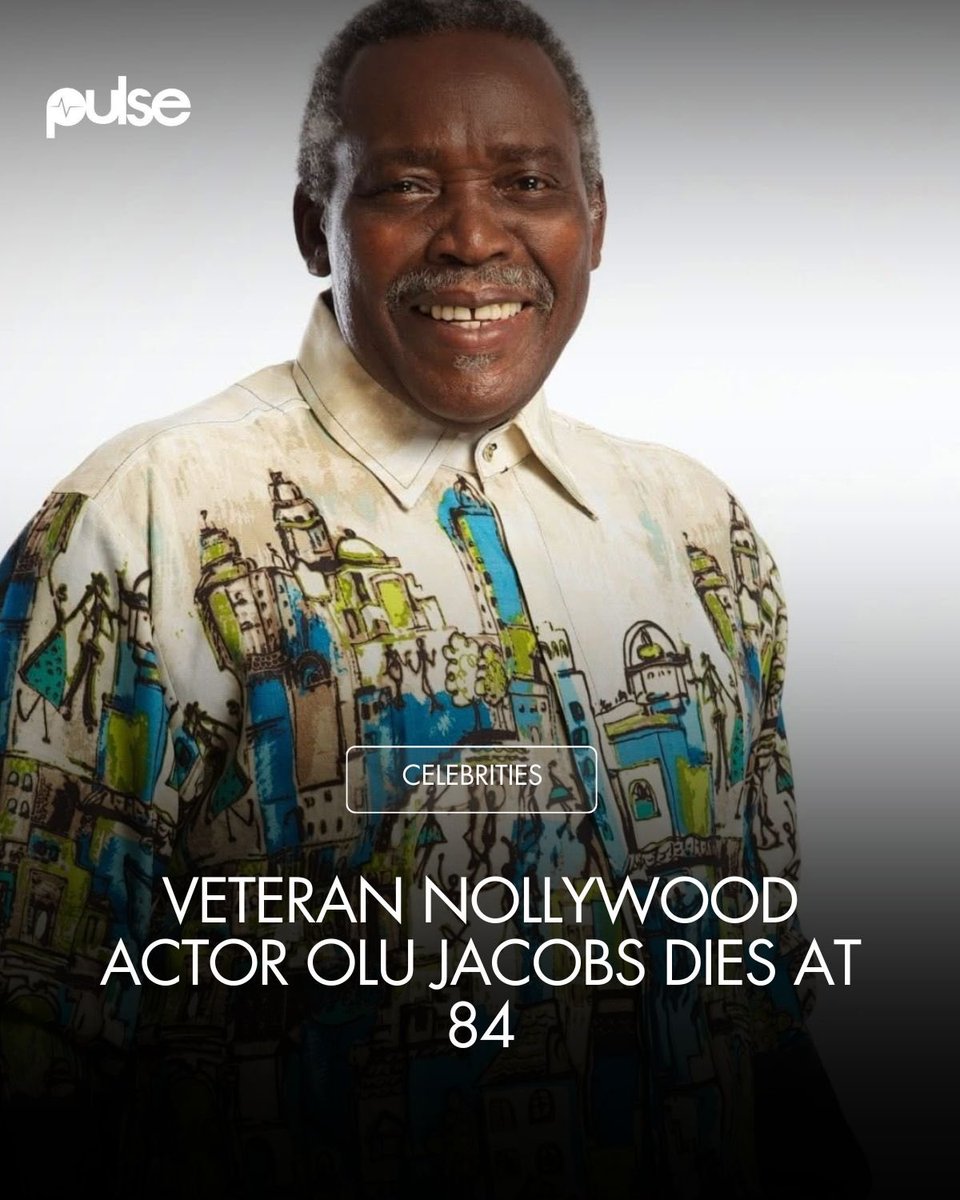 PulseGhana's tweet photo. Nollywood legend Olu Jacobs has died at the age of 84, his wife and family have announced.

In a statement shared on Wednesday, September 16, the family announced the passing of Oludotun Baiyewun Jacobs, popularly known as Olu Jacobs, describing him as “The Lion of Lufodo” and expressing gratitude to God for “a life well lived and fought.”

#PulseCelebs