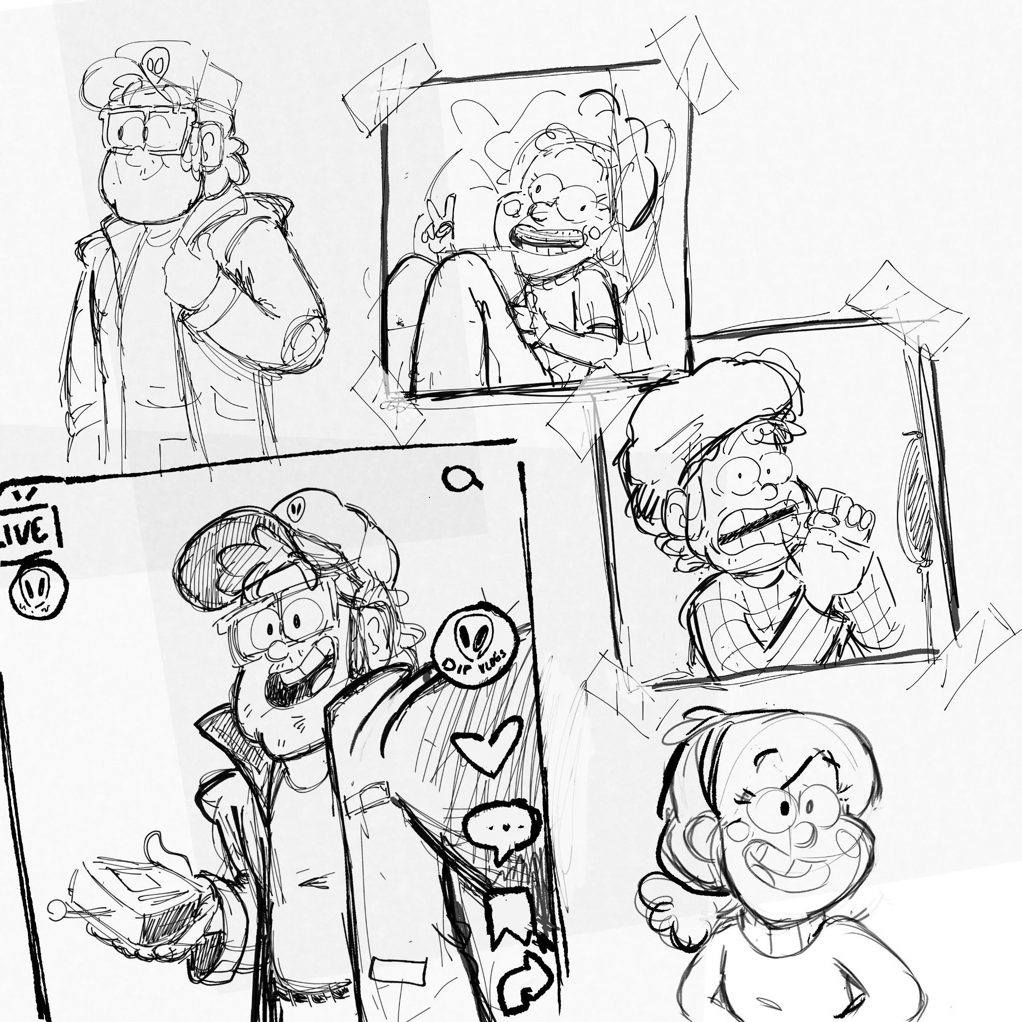 Steph_Sketches on X: "GLASSES ON BIG DIPPER I been drawin big kid ...