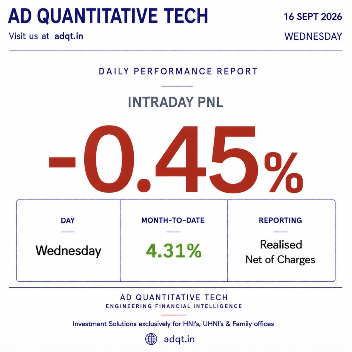 AD_QTECH's tweet photo. Daily Performance Report                                    Performance for the trading session (16-09-26) is attached below.                                                                             

Visit us at 🌐 https://t.co/ky3ZtkUyJp