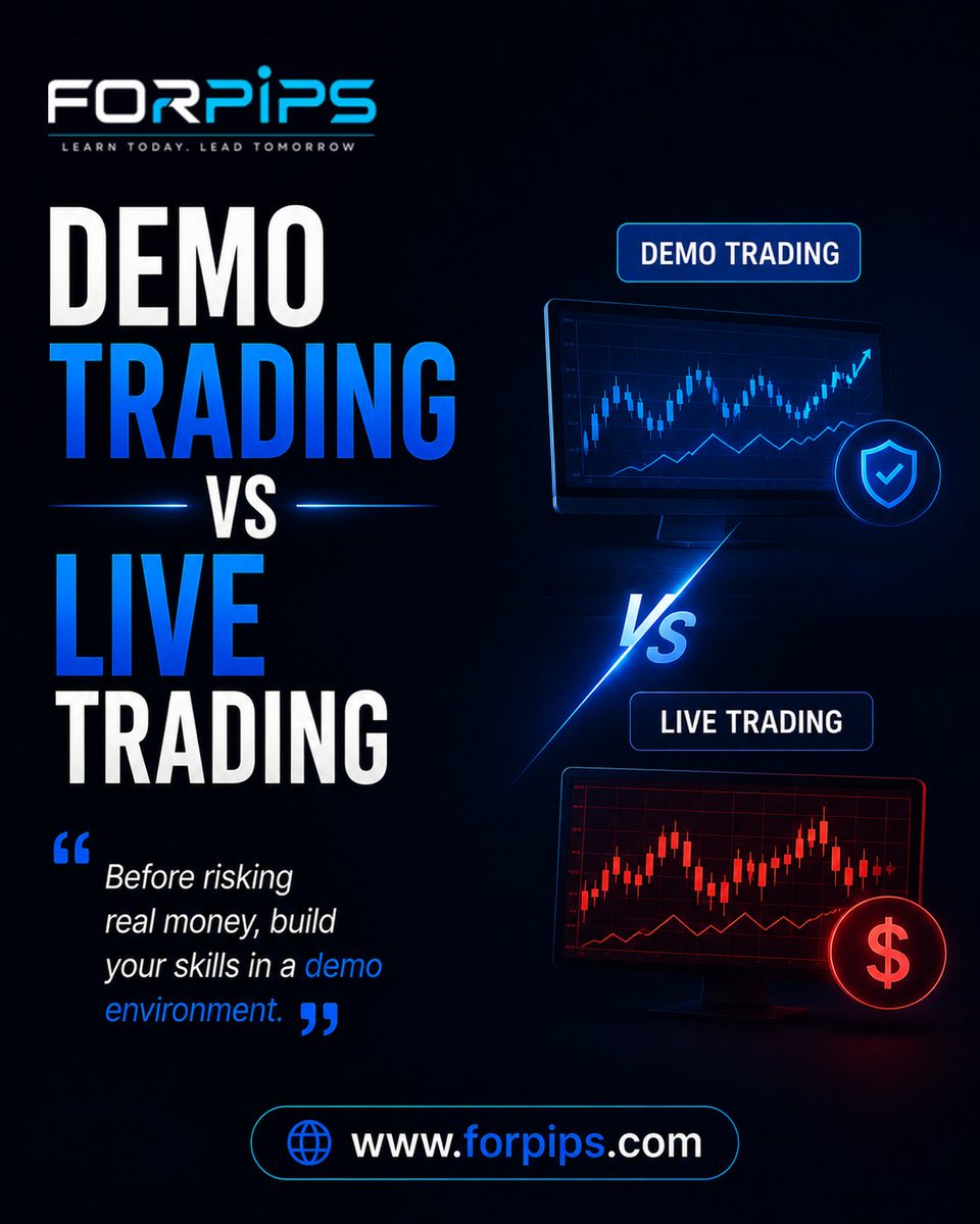 ForpipsOfficial's tweet photo. Demo Trading vs Live Trading

Demo trading lets you practice in a simulated environment without using real money.

Live trading involves real money and real financial risk, along with different emotional and decision-making challenges.

https://t.co/wfeLhnG5h8

#DemoTrading https://t.co/fe4EPhoZ3i