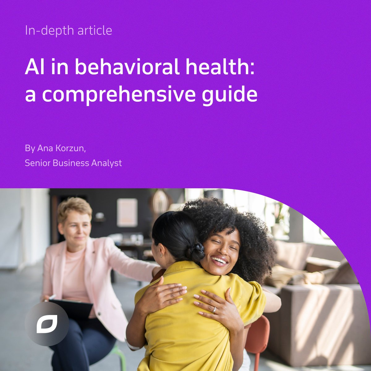 itransition's tweet photo. AI in behavioral health automates labor-intensive clinical and clerical tasks, provides data-driven insights into patients' conditions, and enables self-management between sessions. As a result, clinics can address workforce shortages, improve treatment, reduce provider burnout, and boost patient engagement, while supporting health risk detection and suicide prevention.

To learn more about AI capabilities, real-life use cases, and our approach to implementing AI solutions, read an article by Anastasiya Korzun: https://t.co/3ni29aVqgS or talk to Anastasiya in person during the Behavioral Health Tech event (September 22–24 | Nashville, TN | Booth 634)
#AI #mentalhealth #behavioralhealth #healthcare #itransition