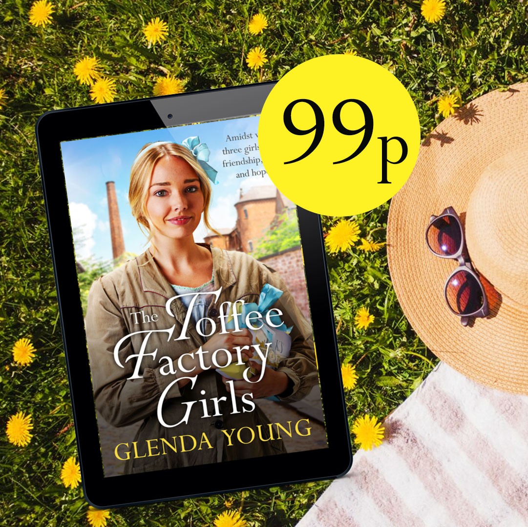 HeadlineFiction's tweet photo. Don't miss the chance to download THE TOFFEE FACTORY GIRLS - the glorious start to Glenda Young's Toffee Factory trilogy - for 99p this month @flaming_nora  https://t.co/6gCygLRWnU https://t.co/m4onbxGiku