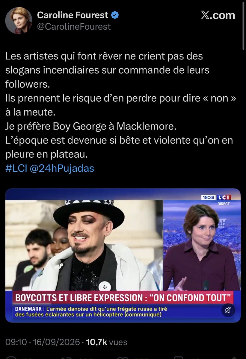 CaronAymericoff's tweet photo. Soutien du génocide des Palestiniens depuis le premier jour.
Et toujours à la télé. https://t.co/19iWjLMumB
