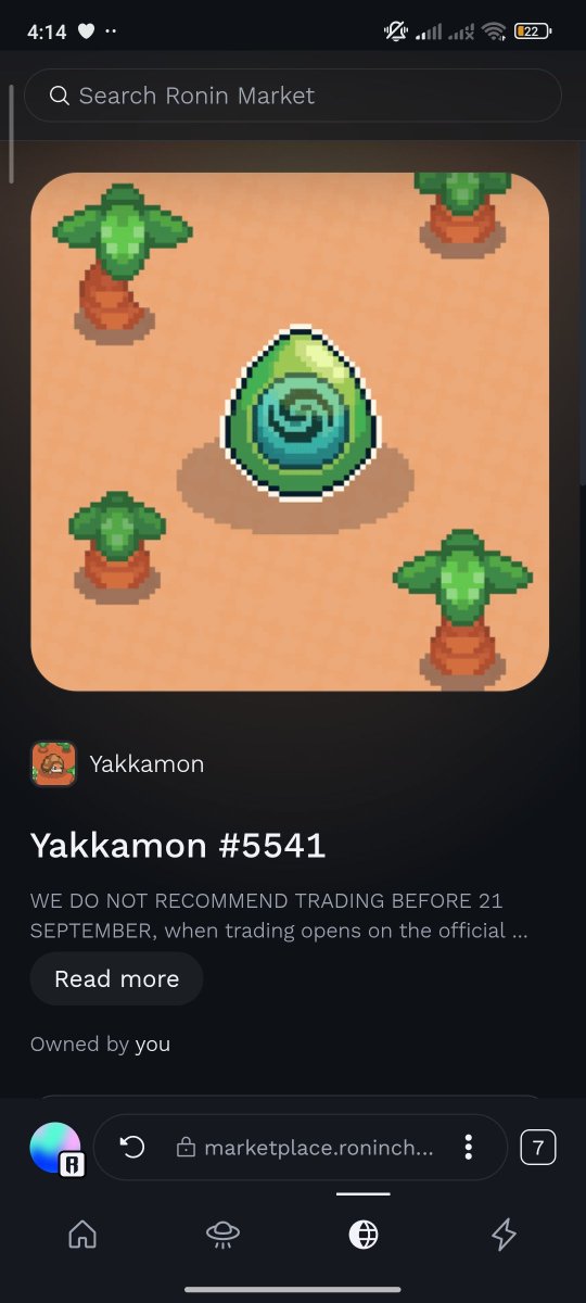 al3_s0's tweet photo. Mi preciosooo!!!
Ola 🌊 #3
Me están sacando ojeras 🫩 @yakkamon_game con estos horarios XD
Por ahora va valiendo la pena 💪🏼
A pesar de los errores del mint 🫠 https://t.co/dbjc7q55ga