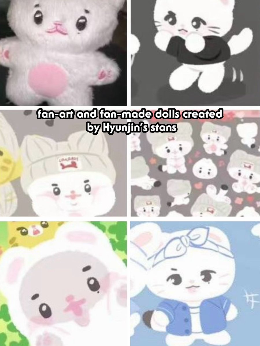 xxieiv's tweet photo. TWS’s new official character doll bears striking resemblance to 2024 fan‑art by Hyunjin’s stans. It shamelessly lifts Hyunjin’s sable animal persona and his fan‑only “dumpling” nickname😓
@Stray_Kids #hyunjin https://t.co/5fJu7k4R4I