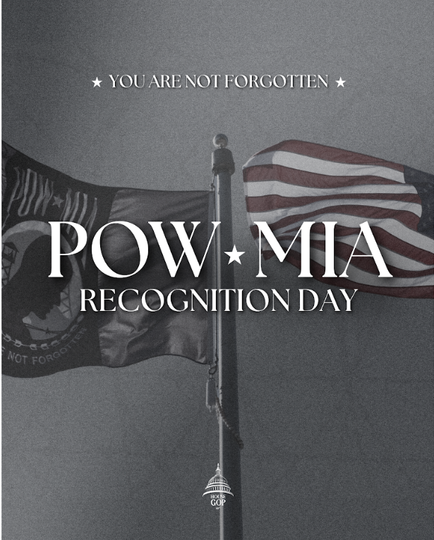 RepGusBilirakis's tweet photo. Today, on National POW/MIA Recognition Day, we pause to honor the brave American servicemembers who were prisoners of war and those who remain missing in action.  We remember their courage. We honor their sacrifice. And we stand with the families who have endured years - often generations - waiting for answers about their loved ones.  Our nation has a solemn obligation to continue the mission of accounting for every missing American hero and bringing them home.  You Are Not Forgotten. We will never stop remembering. We will never stop searching.