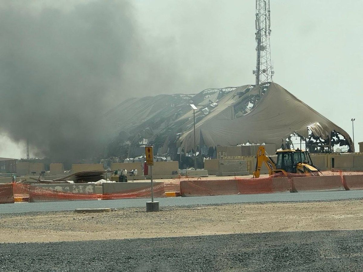 IrnaEnglish's tweet photo. CBS published exclusive images showing, for the first time, the significant damage done to several US bases in the Middle East following Iranian missile and drone attacks. https://t.co/hgF2UIFNVs