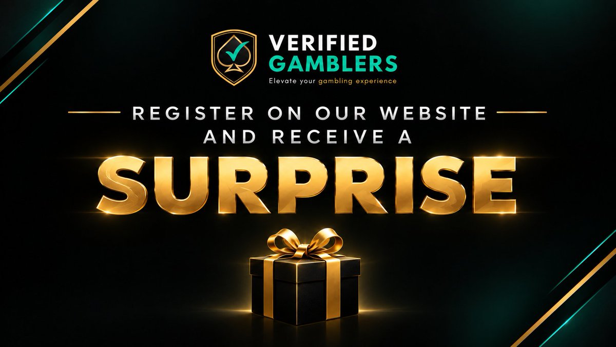 VeriGamblers's tweet photo. FIRST 20 REGISTRATIONS BONUS

Those who create an account and verify their wager on the Verified Gamblers website will receive a prize. 

After investing 25sec verifying your wager on our website, come to X and send us a message with a screenshot of your account, and you will receive the surprise!

Link to Verified Gamblers is in bio.