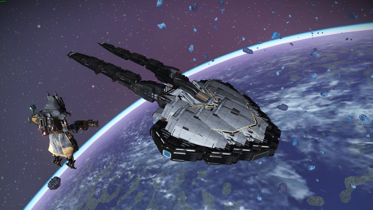 Vhlad11's tweet photo. Built my own version of the Liset from Warframe in No Man’s Sky! 🚀

Took quite a bit of experimenting to get the shape and details right, but I’m really happy with how it turned out.
What do you think? 👀
https://t.co/vQSmKbJFAk

#NoMansSky #Warframe #NMS #NoMansSkyBuilds #Liset https://t.co/ioxSALlm1w